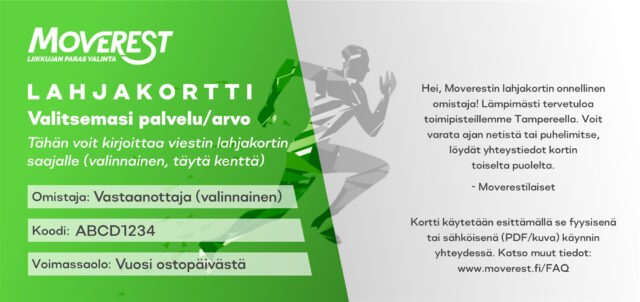 Lahjakortti - Purentalihashieronta - Image 3